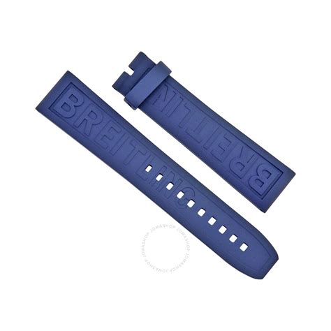 breitling blue rubber strap 22mm|breitling watch bands for men.